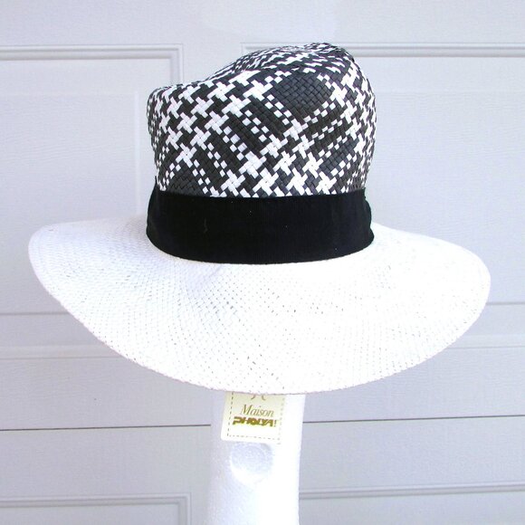 Maison Pholya straw fedora hat O/S main image 5